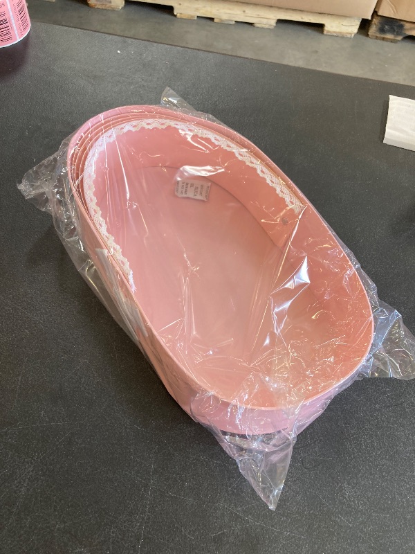 Photo 1 of UNIKPACKAGING Premium Quality European Style Gender Reveal Gift Basket Its a Boy/Girl Floral Box for Luxury Style Flower Arrangements (Pink)