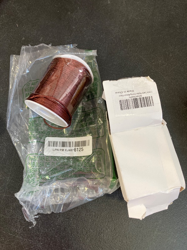 Photo 1 of 330 Feet Satin Nylon String, 1 mm Silky Smooth Durable Nylon Cord for Jewelry Making, Bracelets, Beading, Necklaces, Macrame, Kumihimo, Rattail, and Chinese Knot Craft