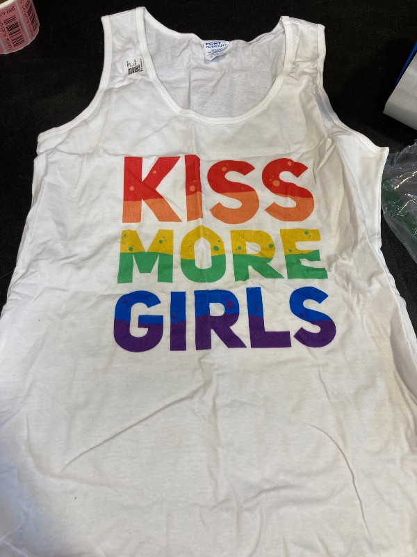 Photo 1 of Kiss More Girls - Lesbian LGBT Gay Homosexuality Tank Top medium 