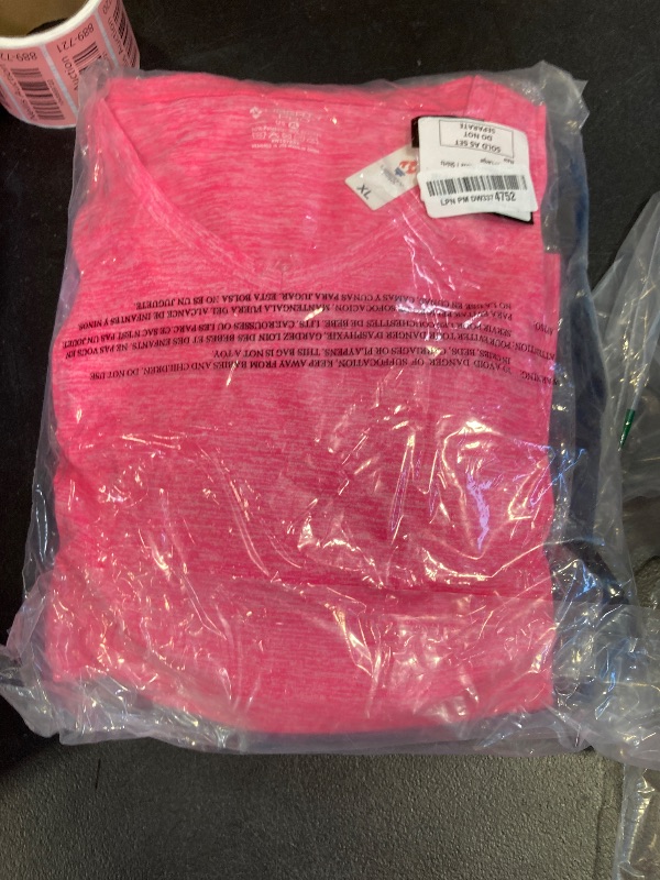 Photo 1 of 5 Pack: Women's Dry Fit Short Sleeve T Shirts, Athletic Workout Tee Tops for Gym Yoga Running (Set 10, X-Large)