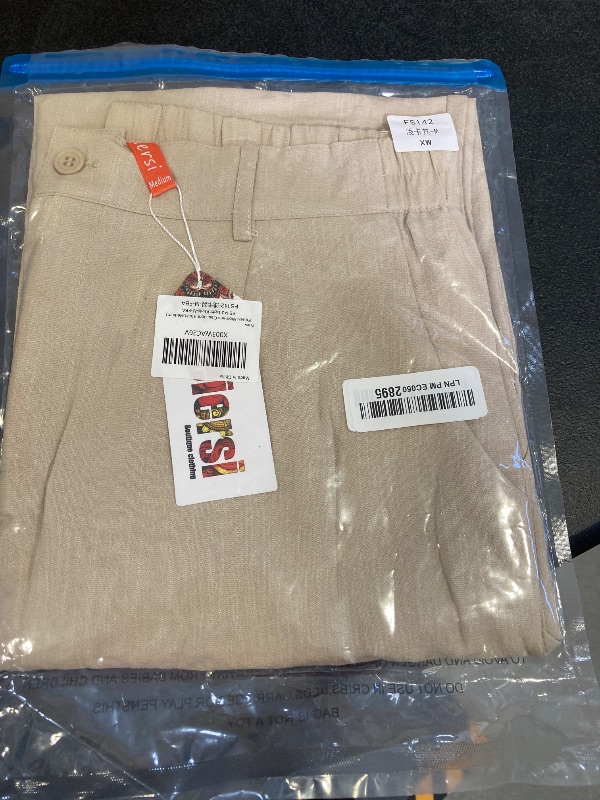 Photo 1 of Feiersi Womens Casual Wide Leg Pants High Waisted Button Down Straight Long Trousers Palazzo Pants(Light Khaki,Medium)