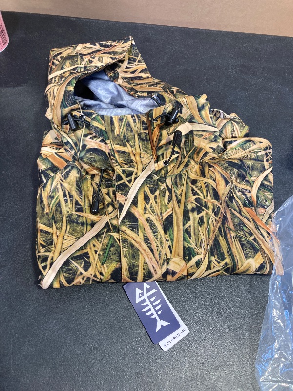 Photo 1 of BASSDASH Walker Breathable Waterproof Fishing Hunting Wading Jackets with Silent Outer Fabric for Men women size 2xl