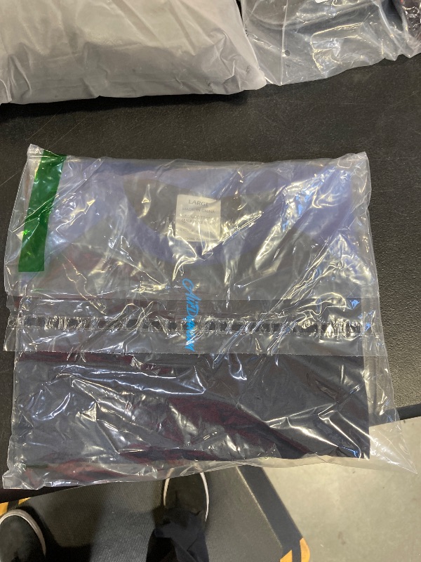 Photo 1 of AIRDYNAM Men's Baseball T-Shirts 3/4 Sleeve Crew Neck Casual Soft Vintage Workout Athletic Classic Fitted Tee Shirt Navy/Royal Blue L