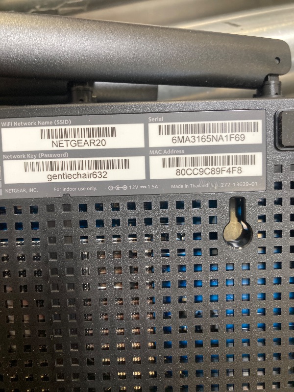Photo 1 of NETGEAR 4-Stream WiFi 6 Router (R6700AX) – Security Features, AX1800 Wireless Speed (Up to 1.8 Gbps), Covers up to 1,500 sq. ft., 20 Devices