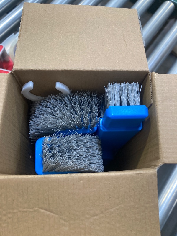 Photo 1 of (2025 Upgraded) 20" 2 in 1 Pool Brush Vacuum Head with Swivel Hose Connection & Sturdy Nylon Bristles for Heavy Duty Inground & Above- Ground Pool Cleaning - Connecting 1-1/4" or 1-1/2" Hose (No Pole)