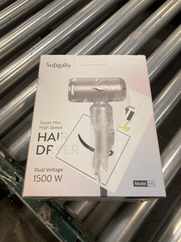 Photo 1 of SUPGALIY Dual Voltage Hair Dryer, High-Speed Ionic Blow Dryer for Fast Drying, Travel Compact Hair Blow Dryer with Magnetic Curly Diffuser for Home, Portable Hairdryer International 110-240V