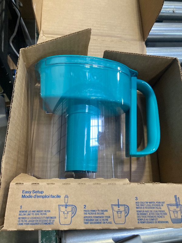Photo 1 of Brita Metro Water Filter Pitcher with SmartLight Change Indicator, BPA-Free, Replaces 1,800 Plastic Water Bottles a Year, Lasts Two Months, Includes 1 Filter, Small - 6-Cup Capacity, Turquoise