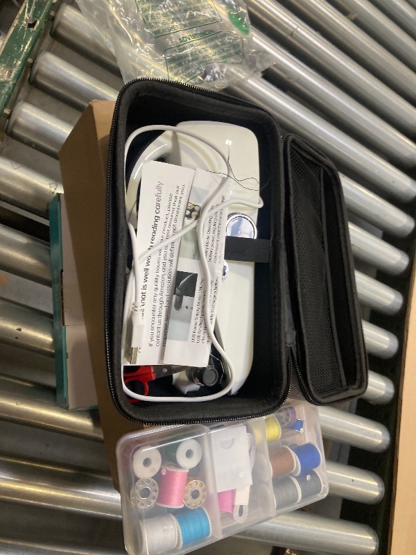 Photo 1 of Sewing Kit:Sewing Bliss in one Box.Handheld Sewing Machine,Beginner's Sewing kit with Storage,Two Power Supply Modes,Portable mini Sewing Machine,Handheld for Beginners.
