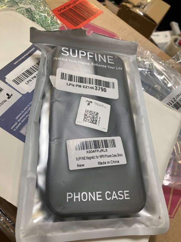 Photo 1 of SUPFINE Magnetic for iPhone 16 Pro Max Case (Compatible with MagSafe) (Military Grade Drop Protection) Translucent Matte Shockproof Phone Cover, Black