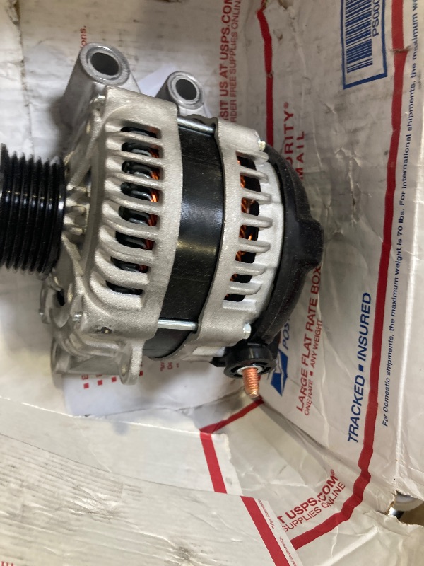 Photo 1 of Kozlira Alternator Compatible with Range Rover 10-12, Land Rover LR4 10, Jaguar F-Pace/F-Type/XE/XF/XFR/XFR-S/XJ/XJR/XJR575/XK/XKR/XKR-S, 10-20#Replace 104210-5360 12V 150A 6-Groove Pulley Alternator