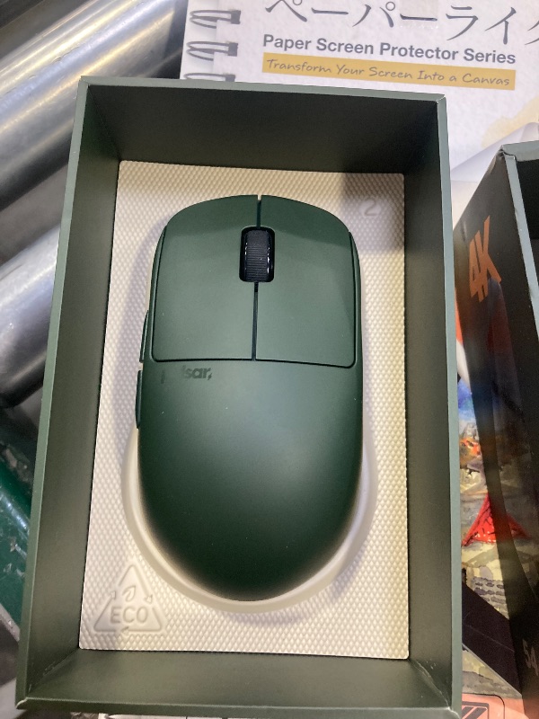 Photo 1 of Pulsar Gaming Gears X2H Wireless Gaming Mouse, Founder's Edition, Ultra Lightweight 1.90 oz (54 g), Symmetrical, Optical Switch, 2.4 Ghz 1 ms, 26000 DPI, PAW3395 Sensor (Medium, Wireless, Green)