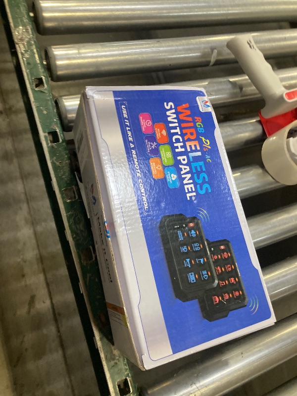 Photo 1 of MICTUNING P1s Wireless RGB 8 Gang Switch Panel, Remote Control Range Up to 165FT Plug and Play Multifunction Toggle Momentary Strobe Flash Circuit Control Relay System Box for Car RV