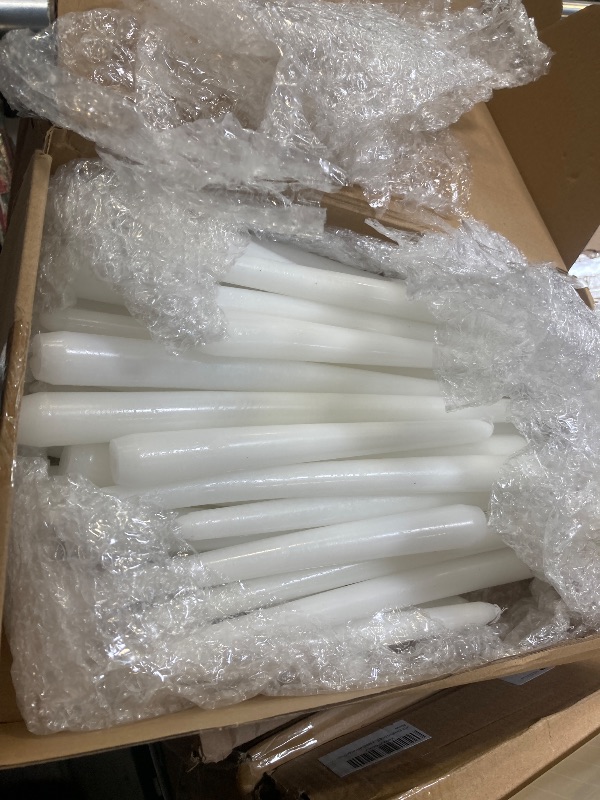 Photo 1 of MTLEE Multi Height Beige Taper Candles - Unscented, 8/10/12 Inch, 8 Hour Burn Time, Perfect for Dinner Parties & Home Decoration (36 Pack)
