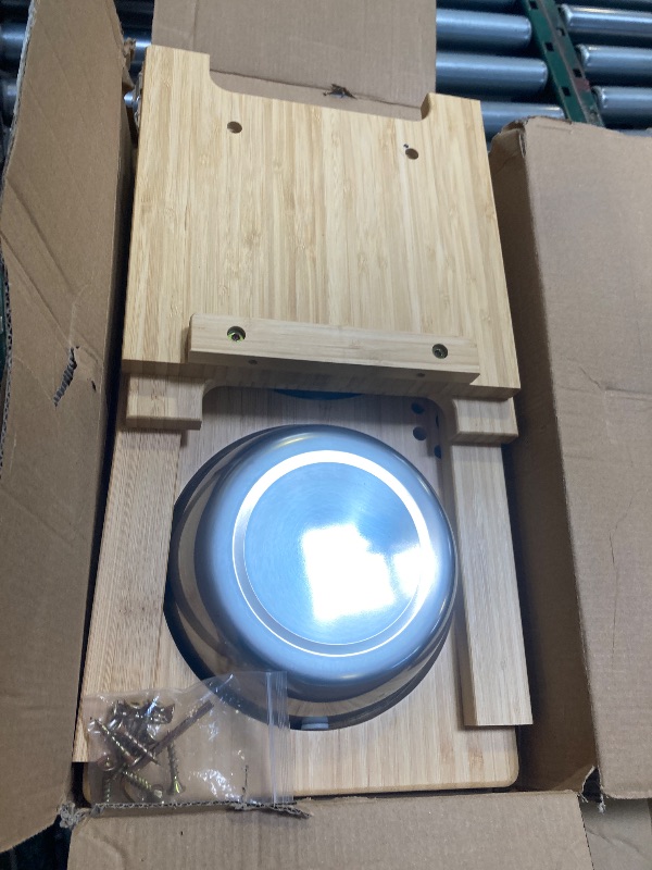 Photo 1 of HTB Elevated Dog Bowls,Raised Dog Bowl Stand with 2 Stainless Steel Bowls,Elevated Raised Dog Bowls for Large Medium Small Sized Dogs