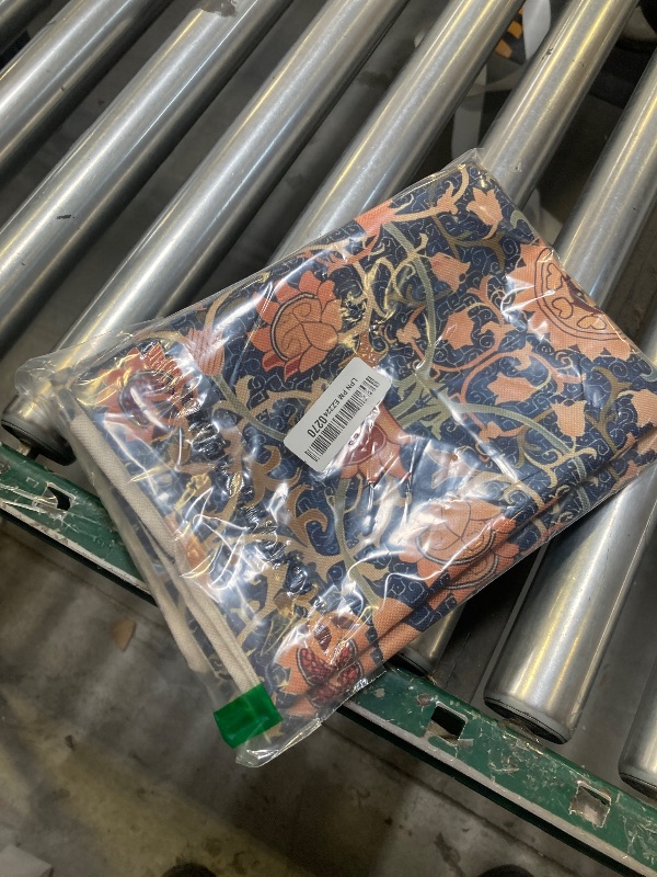 Photo 1 of AEIOAE Vintage Floral Pillow Covers 22x22 Set of 2 Burnt Orange Flowers Botanical Decorative Throw Pillow Outdoor Linen Square Farmhouse Art Cushion Case for Sofa Couch Home Decor