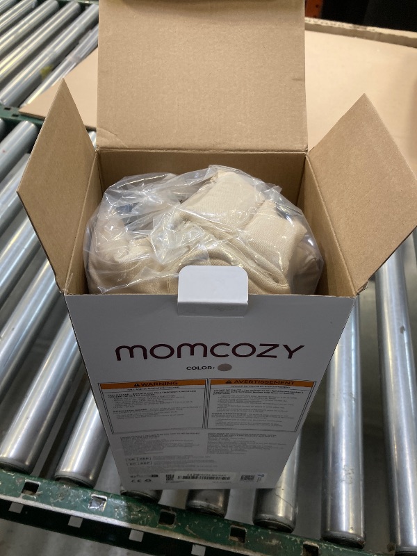 Photo 1 of Momcozy Baby Carrier - Ergonomic, Cozy and Lightweight Carrier for 7-44lbs, Effortless to Put On, Ideal for Hands-Free Parenting, Enhanced Lumbar Support, Purehug for Infant to Toddler, Khaki
