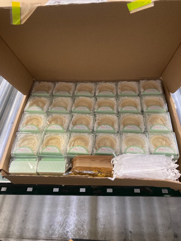 Photo 1 of AIXIANG 50 Sets Baby Shower Favors Soaps Handmade Pure White Little Baby-feet Scented Soap Favors