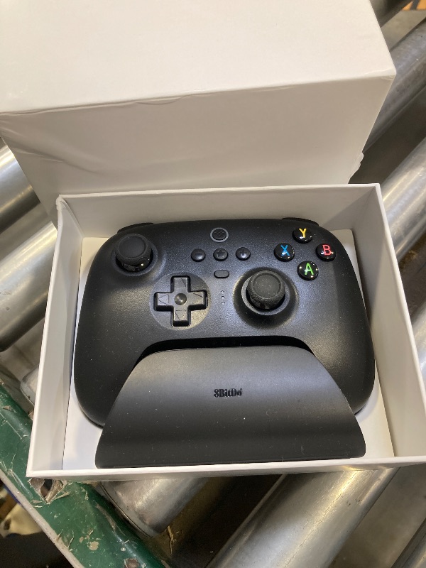 Photo 1 of 8Bitdo Ultimate 2.4G Wireless Controller, Hall Effect Joystick Update, Gaming Controller with Charging Dock for PC, Android, Steam Deck & Apple (Black)
