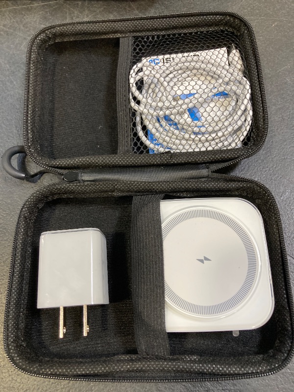 Photo 1 of 5-in-1 Wireless Charger for Mag Safe, AC ISLAND Portable Travel Charging Station, 15W Max Fast Foldable Magnetic Stand, Evolved for iPhone 17/16/15/14/13 Series, Apple Watch, Air Pods (with 35W Adapter)