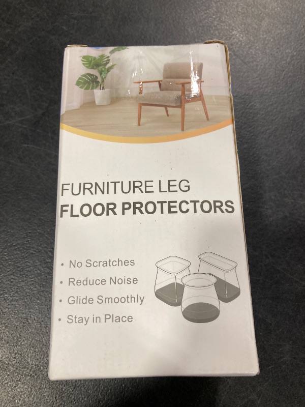 Photo 1 of 32 Pcs Chair Leg Floor Protectors - Silicone Felt Pads, Scratch-Proof & Noise-Free, Easy Smooth Moving, Large Size (Fits Round Chair Legs: 1-5/16" to 2" Diameter)?