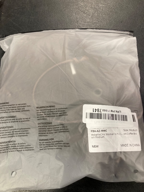 Photo 1 of MakeMeChic Women's PU Leather Micro Shorts Lace Up Ruched Low Waist Belted Mini Shorts Festival Rave Club Outfits Coffee Brown Medium