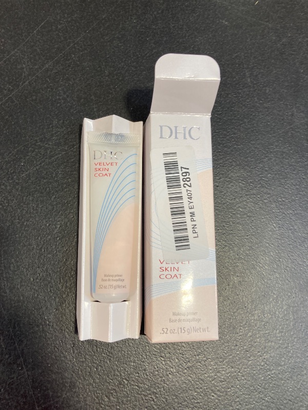 Photo 1 of DHC Velvet Skin Coat, Mattifying Makeup Primer, Powder-Gel Formula, Minimizes look of pores, fine lines, and Imperfections, All skin types, Fragrance and Colorant Free, 0.52 oz. Net wt