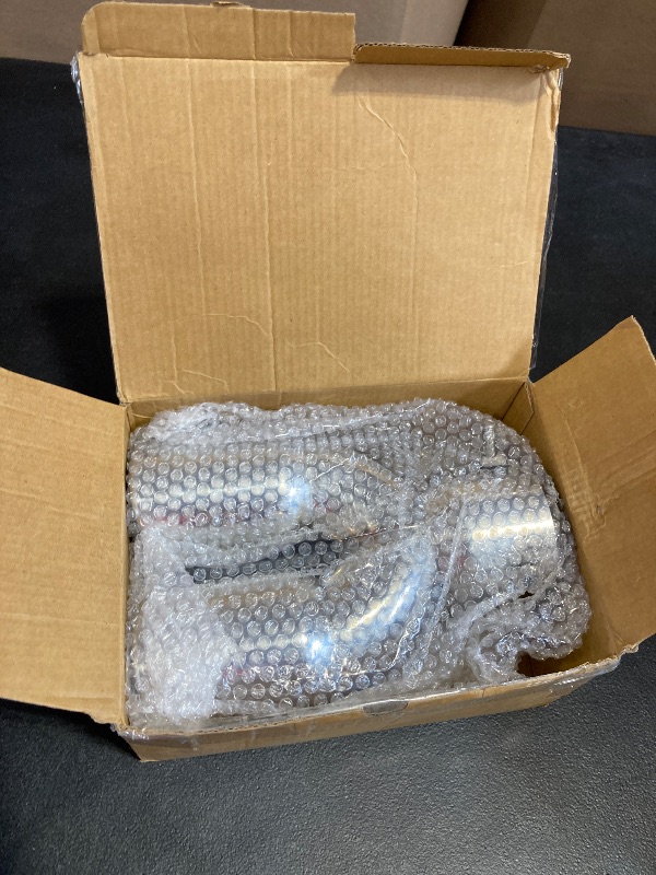 Photo 1 of FAIZJUNBEN Stainless Steel Exhaust Tip Inlet 3 inches, Outlet 3 inches, Overall Length 8.66 inches, Dual Exhaust Ports, Polished Stainless Steel Exhaust Tip, Car Tailpipe