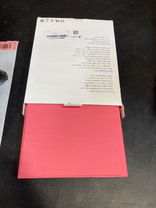 Photo 1 of Harvopu Compatible for iPad 11th 10th Generation Case with Keyboard, Folio Cover with Pencil Holder, Multi-Touch Trackpad, 7 Color Backlit, Detachable Keyboard for iPad (A16) 11th/10th Gen (Pink)