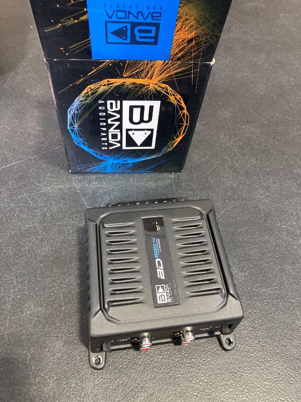 Photo 1 of Banda Audioparts BD800.42OHM 800 Watts 4 Channel 2 Ohm Full Range Car Audio Amplfier 4 x 200 Watt Rms 4 Ohms Bridged - Black