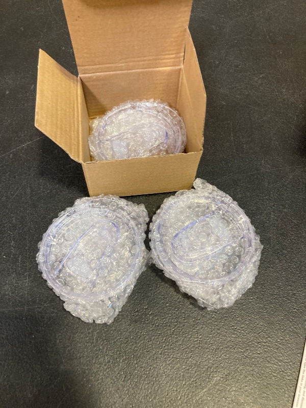 Photo 1 of 3 Wine Tumbler Lids, 12 oz Spill Proof 2.9 inch Diameter (Outer Rim) Lids for Wine Mugs - No Leak Design Splash Resistant Replacement Silicon Sliding Covers, Pack of 3 Insulated Cover