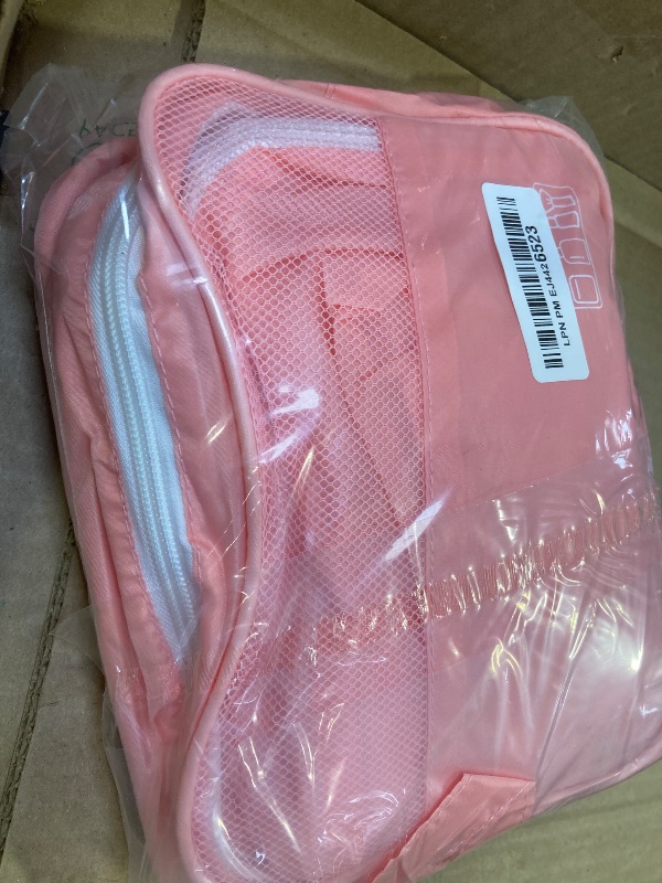 Photo 1 of HOTOR Packing Cubes for Suitcases - 8 Pieces, Light Packing Cubes for Travel, Premium Suitcase Organizer Bags Set, Space-Saving Luggage Organizers, Travel Accessories and Essentials, Pink