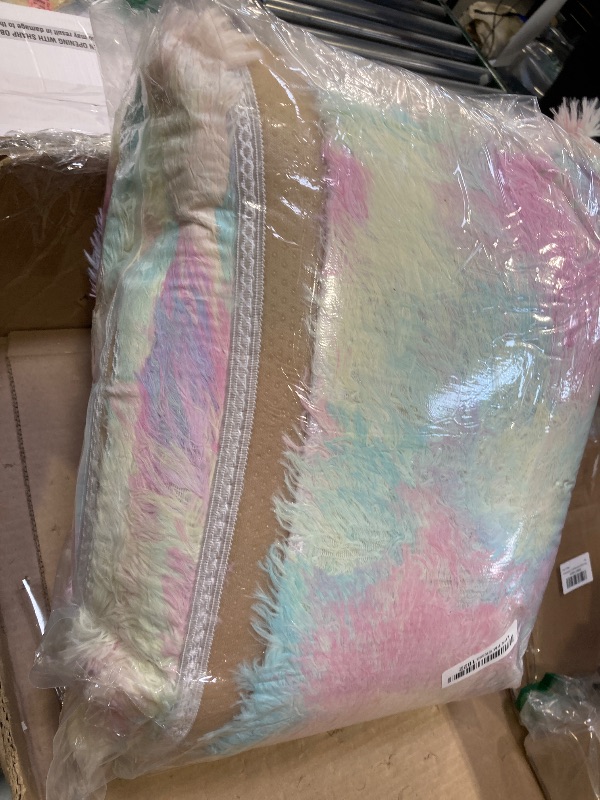 Photo 1 of 5x8 Rainbow Shaggy Unicorn Kids Rug for Girls Bedroom, Fluffy Fuzzy Soft Shag Princess Area Rugs for Living Room, Pastel Plush Washable Non-Slip Carpet for Nursery, Teens Boys Dorm Toddler Room
