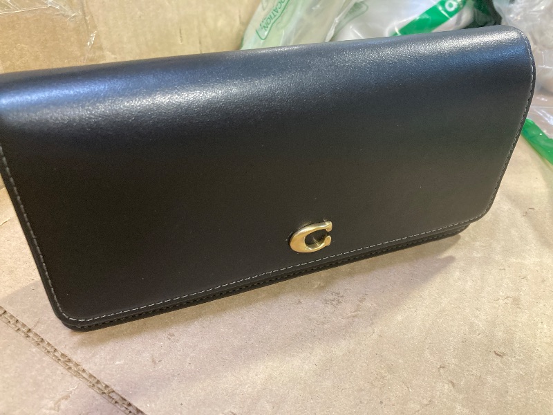 Photo 1 of COACH Women's Evie Long Chain Accessory-Travel Wallet, B4/Black, One Size