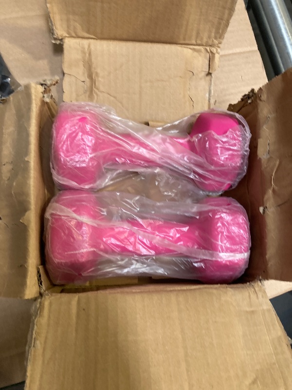 Photo 1 of Balelinko Home Gym Equipment Workouts Strength Training Weight Loss Pilates Weights Yoga Sets Free Weights for Women, Men, Seniors and Youth, 8LB Pink, Pair