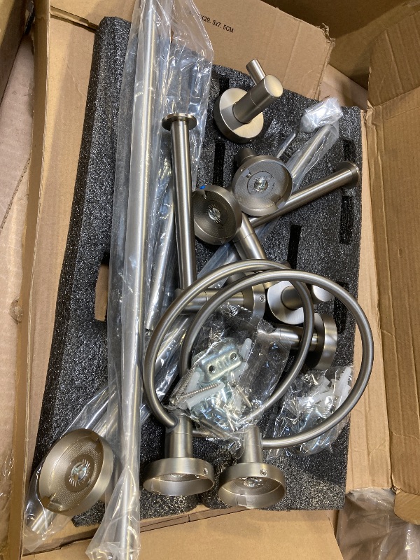 Photo 1 of BGL Bathroom Hardware Set Brushed Nickel Bathroom Accessory Set Towel Bar 8 Pieces