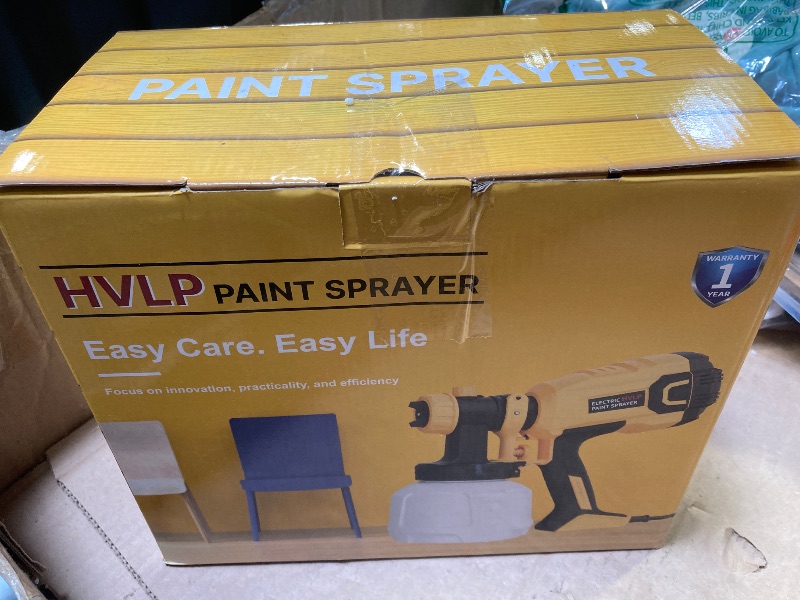 Photo 1 of Paint Sprayer, 700W HVLP High Power Electric Spray Paint Gun with 40 Fl Oz Container, Adjustable Spray Width, 4 Nozzles & 3 Patterns, Easy to Clean, for Furniture, House, Fence, Walls, Etc.