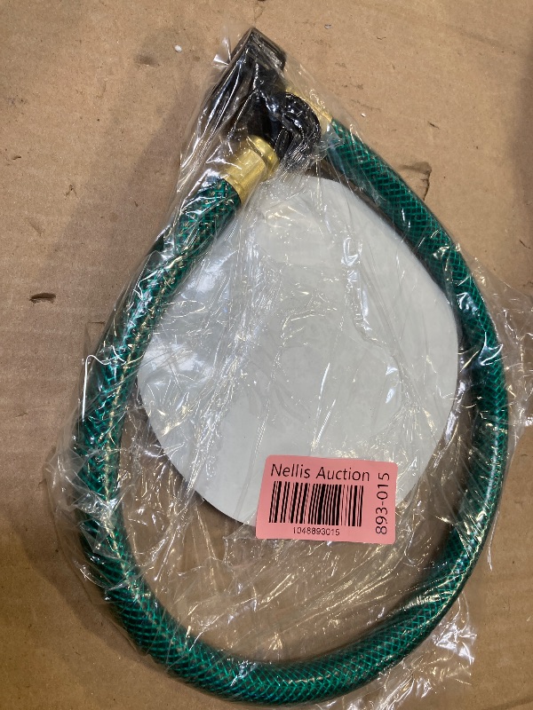 Photo 1 of Garden Hose Leakproof for Gardener: 1/2” PVC Water Hoses with GHT Fittings - 2 FT No Kink and Flexible for Outdoor