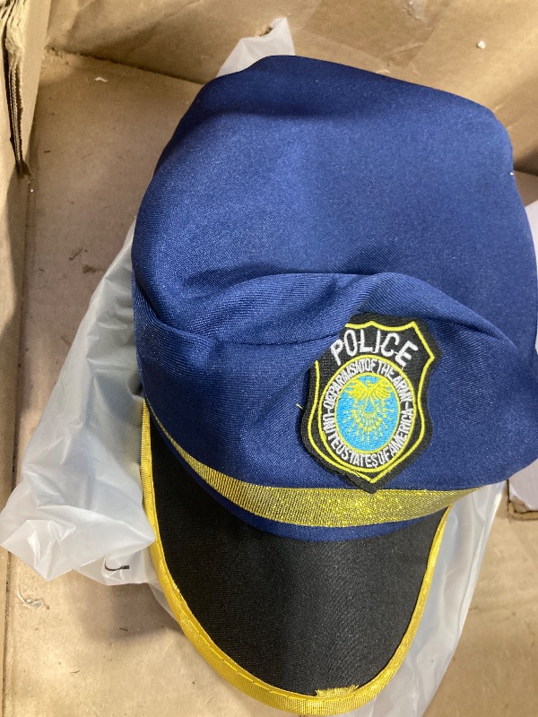 Photo 1 of Popsunny Police Officer Costume for Kids 4-5, Cop Toys with Policeman Uniform, Sound & Light Accessories, Christmas Pretend Play Gift for Boys Girls