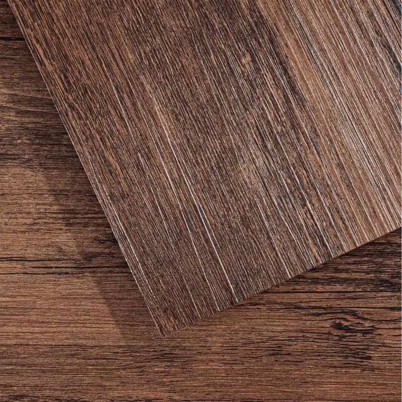 Photo 1 of Peel and Stick Vinyl Flooring 36 Pack 54 Sq.Ft, Waterproof Vinyl Flooring Peel and Stick for Office, Living Room, Bathroom, Kitchen - Unique Design, Easy to Install Floor, Brown
