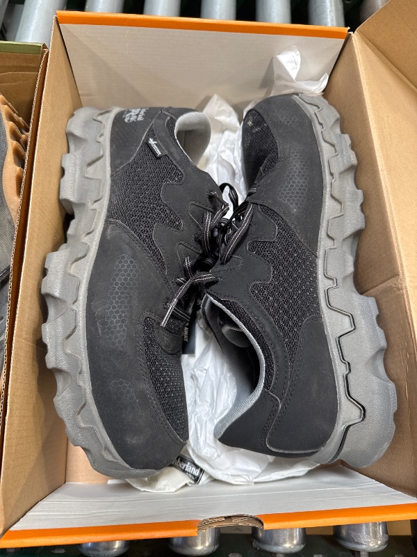 Photo 1 of Timberland PRO Men's Powertrain Alloy Toe ESD Industrial Shoe,Black/Grey Microfiber and Textile,11 W US
