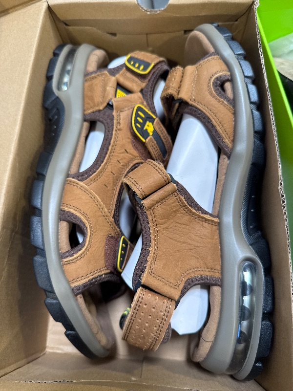 Photo 1 of CAMEL CROWN Men's Leather Sandals for Hiking Walking Beach Treads Water Athletic Outdoor with Premium Air Cushion | Waterproof SIZE 12`