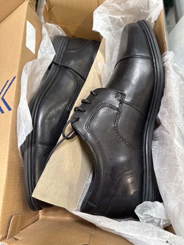Photo 1 of Rockport mens Rockport Men's Robinsyn Waterproof Cap Toe Oxford, Black, 12 Wide US