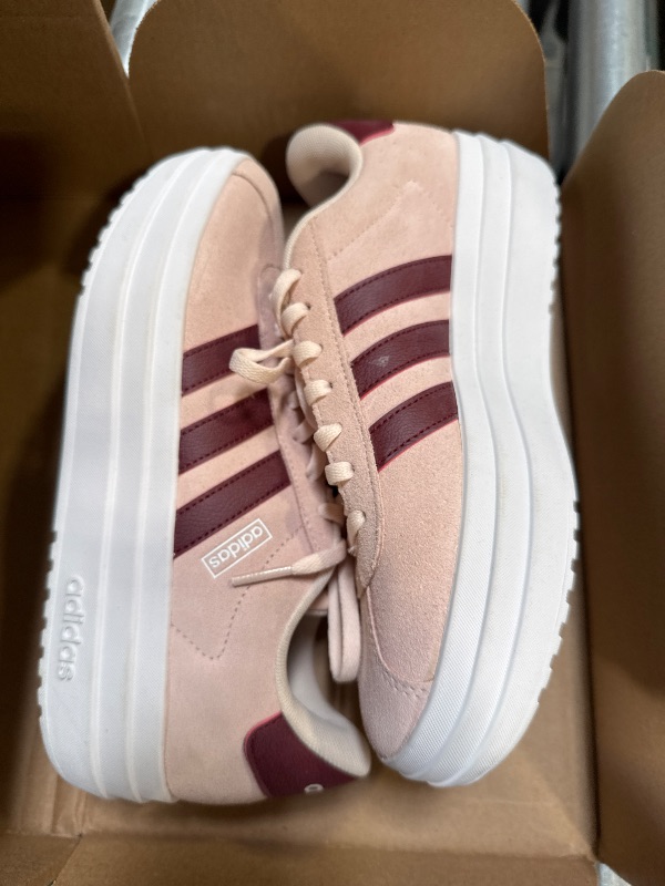 Photo 1 of adidas VL Court Bold Sneaker, Wonder Quartz/Shadow Red/White, 6.5 US Unisex Big Kid