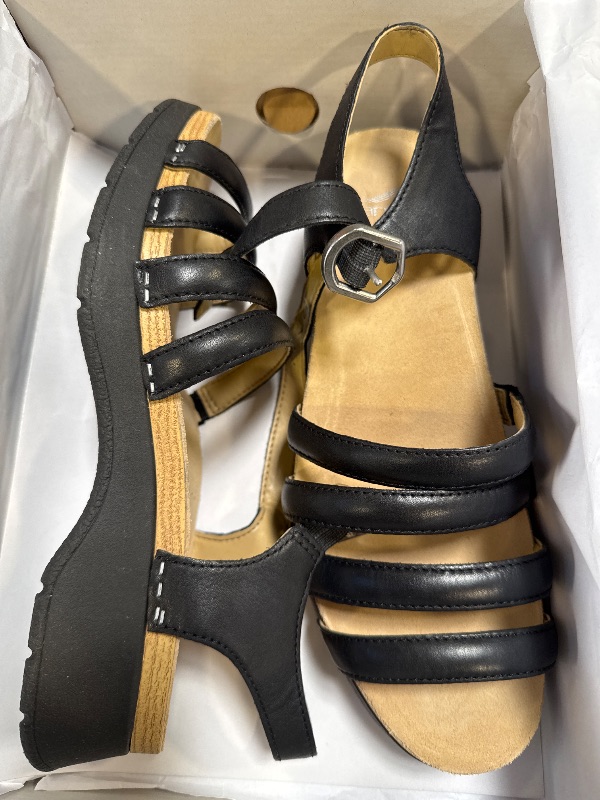 Photo 1 of Dansko Roxie Strappy Sandal for Women - Colorful and Stylish Shoe with a Cushioned Footbed- All-Day Legendary Comfort Black 8.5-9 M US