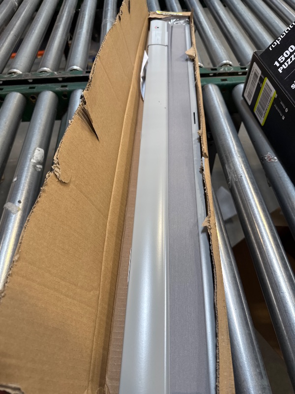 Photo 1 of No Drill Cellular Shades for Indoor Windows, Thermal Insulating & Noise Reducing Honeycomb Blinds, Free Stop Cordless Blackout Shades, Grey, 35" W x 64" H
