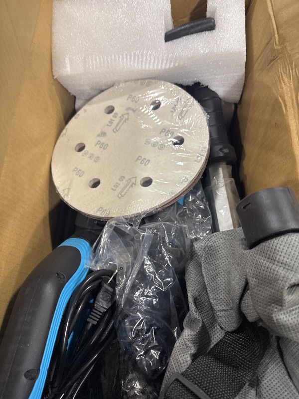 Photo 1 of AYA-TECH Drywall Sander, 750W 6.5A Electric Wall Pole Sander with Vacuum Dust Collection LED Light 7 Speed Settings 900-1800RPM Popcorn Ceiling Removal Tool Sandingpaper