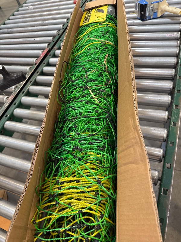 Photo 1 of Electric Fence Netting, 164'L x 35.4" H Movable Livestock Nets for Sheep, Hogs, Cattle, PE Net Fencing Kit with 14 Posts Double Spiked, Electric Fencing for Backyards, Homesteaders, Farms Ranches
