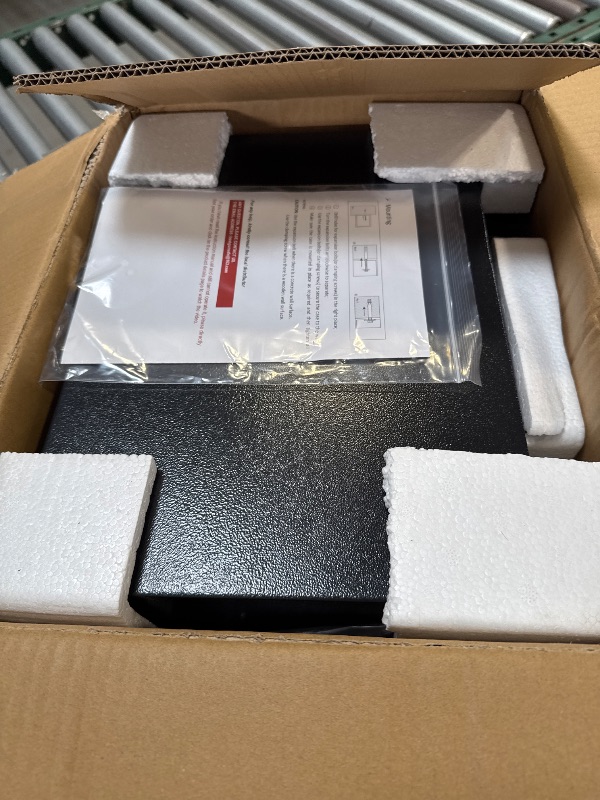 Photo 1 of 1.2 Cub Small Fireproof Safe for Home, Personal Fire Safe Box with Digital Keypad Key and Removable Shelf, Small Security Box for Money Firearm Medicine Valuables
