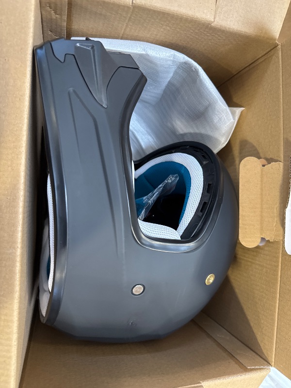 Photo 1 of Youth Dirt Bike Helmet DOT Certified - Full Face Motorcycle Helmet for Off-Road, ATV, Street Riding, Includes Adjustable Goggles & Protective Gloves
