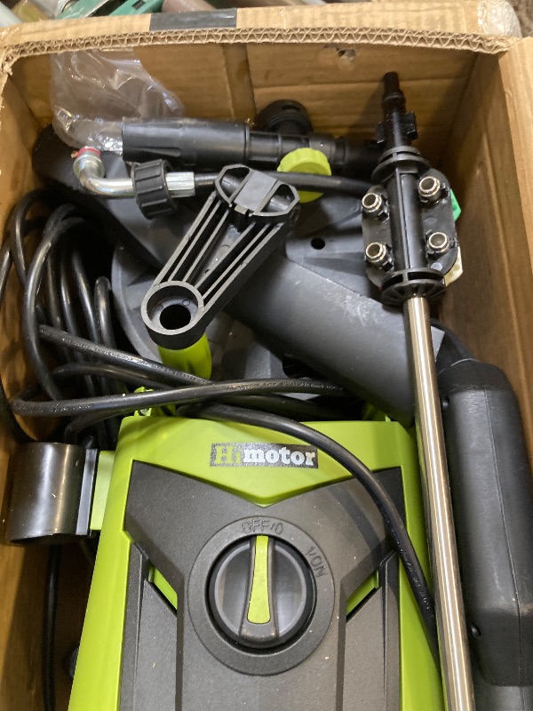 Photo 1 of Electric Pressure Washer - 4000PSI 2.8GPM Electric Power Washer with 35ft Cord 26ft Hose, High Pressure Washers Includes 5 Nozzles, Foam Cannon for Cars, Homes, Driveways
